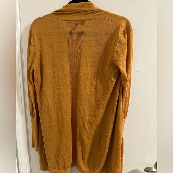 Evereve Peyton Jensen Mustard Yellow Light Cardigan XS - Picture 4 of 5